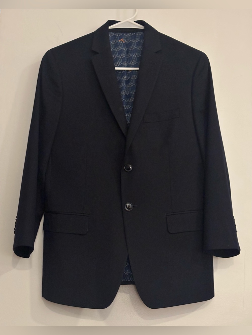 Classic Boys Black Two-Button Blazer